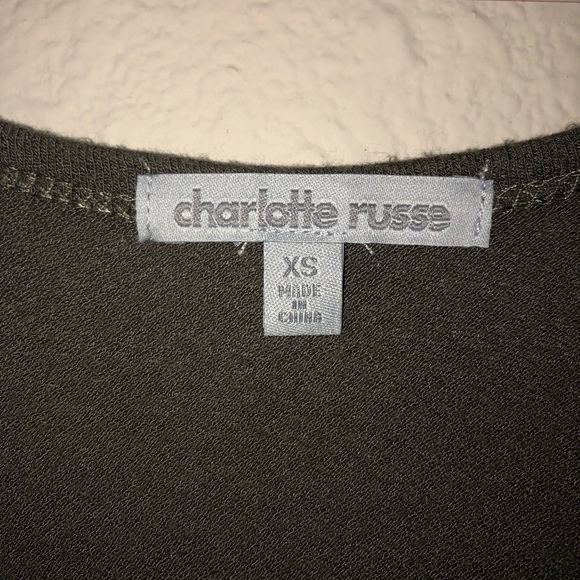 Olive Green Cold Shoulder Tank-Top - Picture 3 of 5